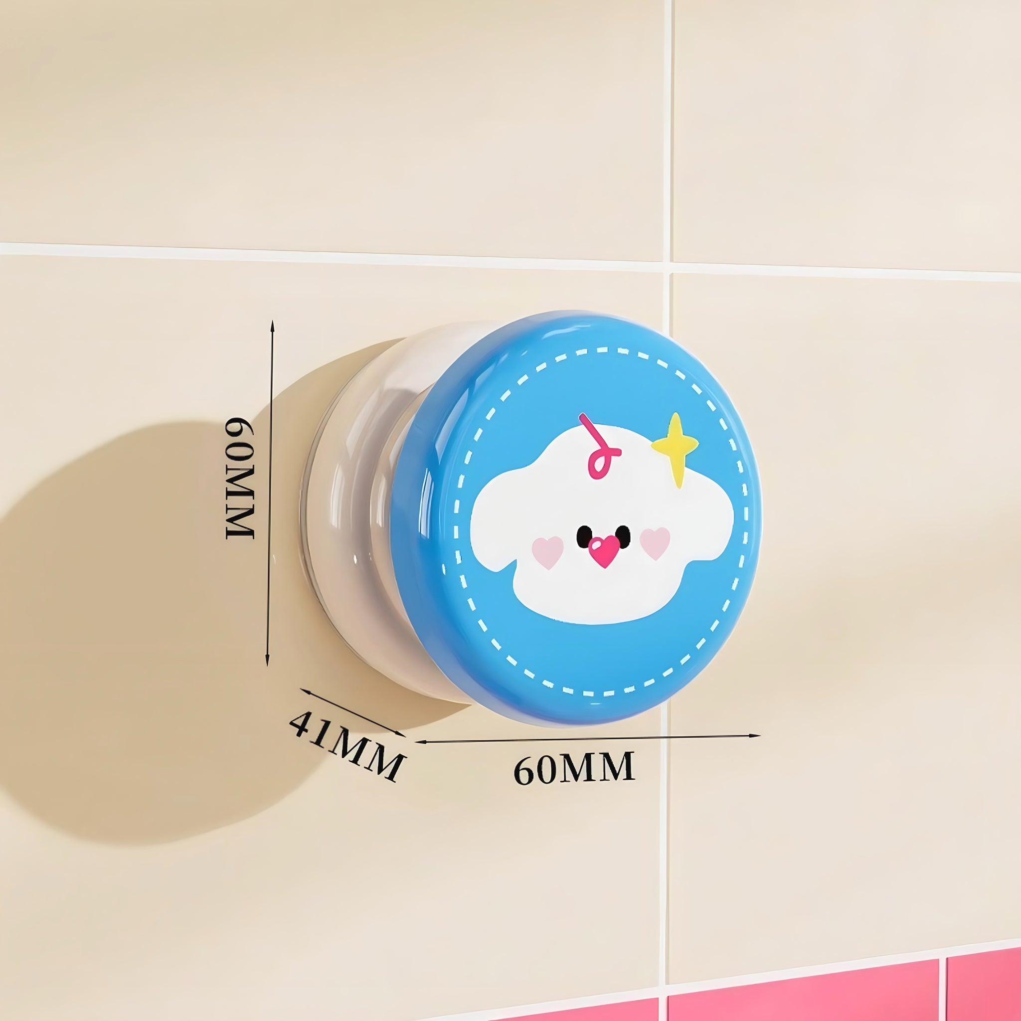 Colorful illustration suction cup hook