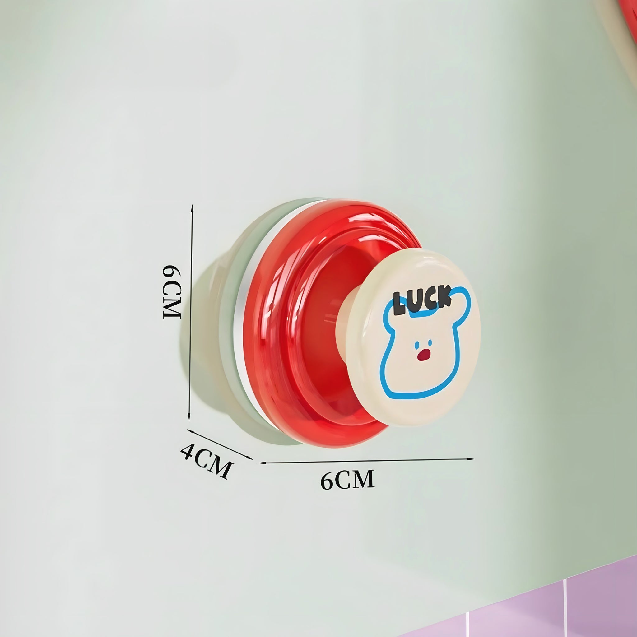 Colorful illustration suction cup hook