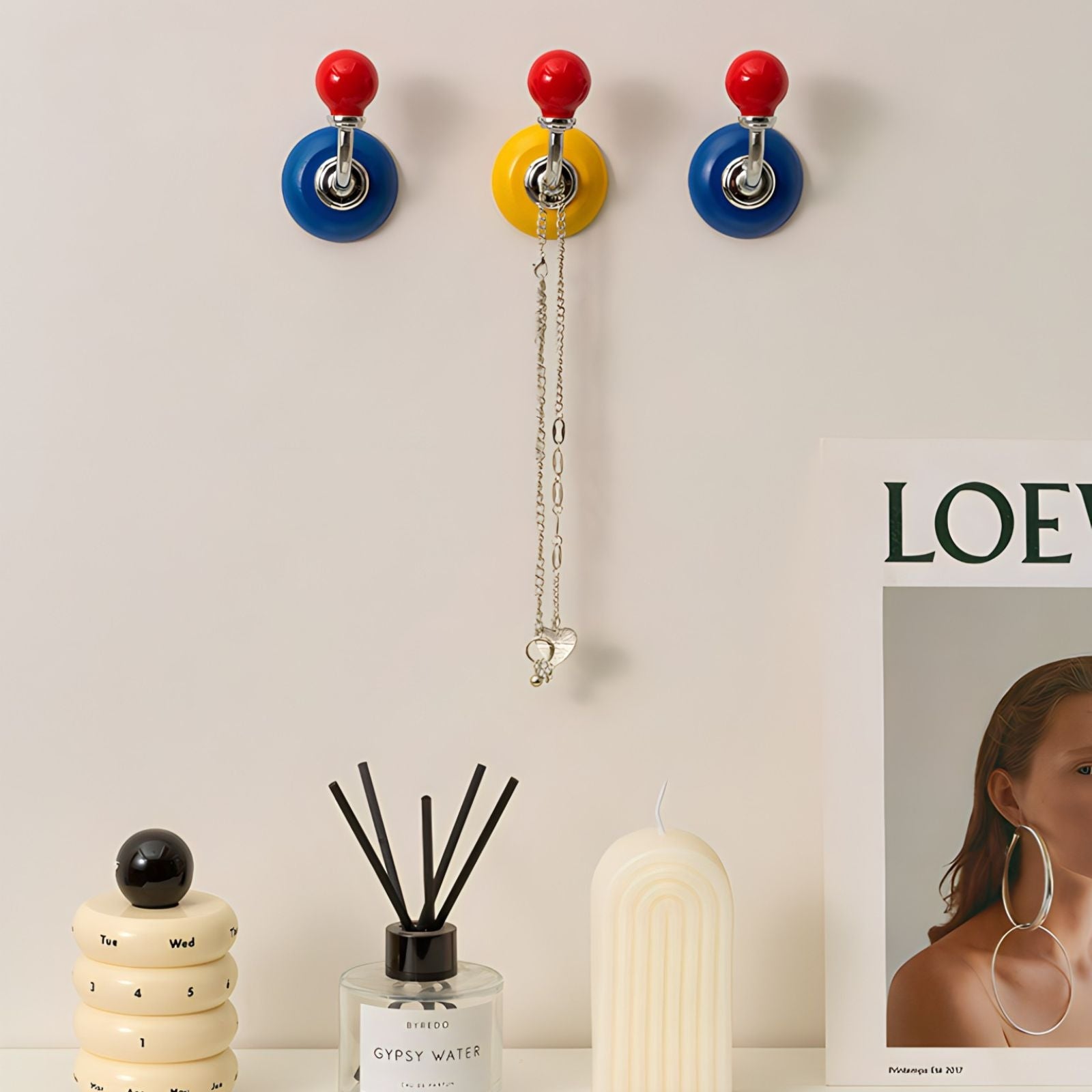 Ball Head Retro Magnet Hook