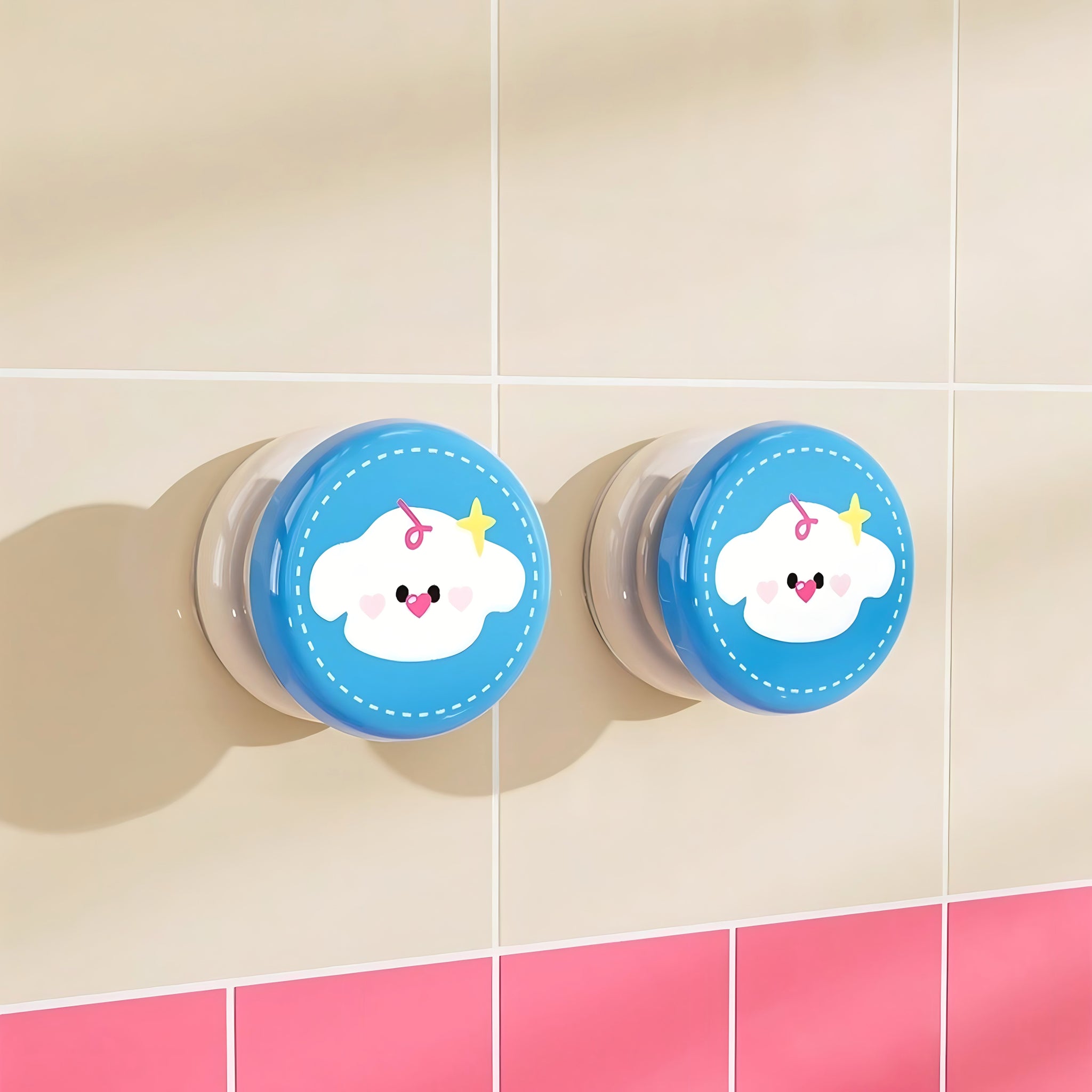 Colorful illustration suction cup hook