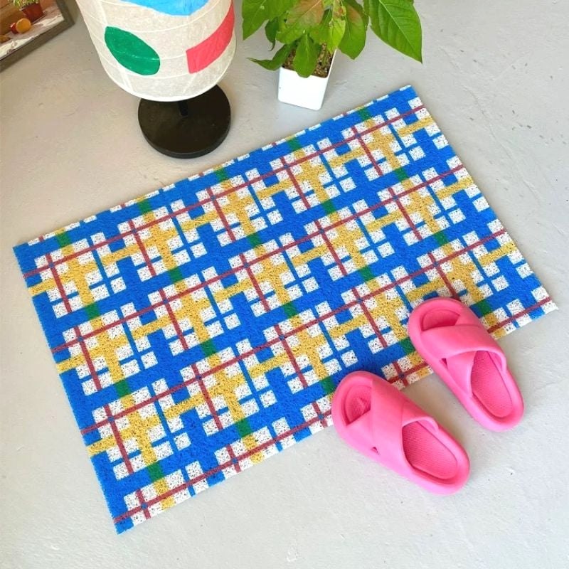 Colorful Pop Door Mat Pop Check