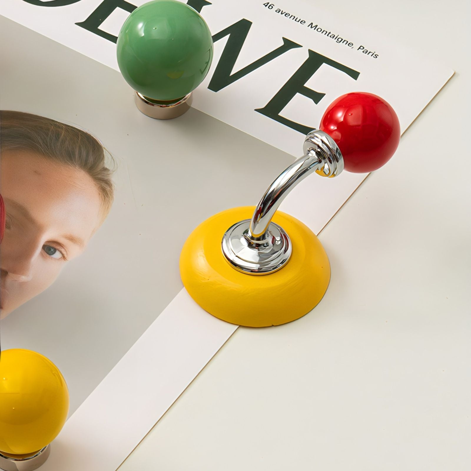 Ball Head Retro Magnet Hook