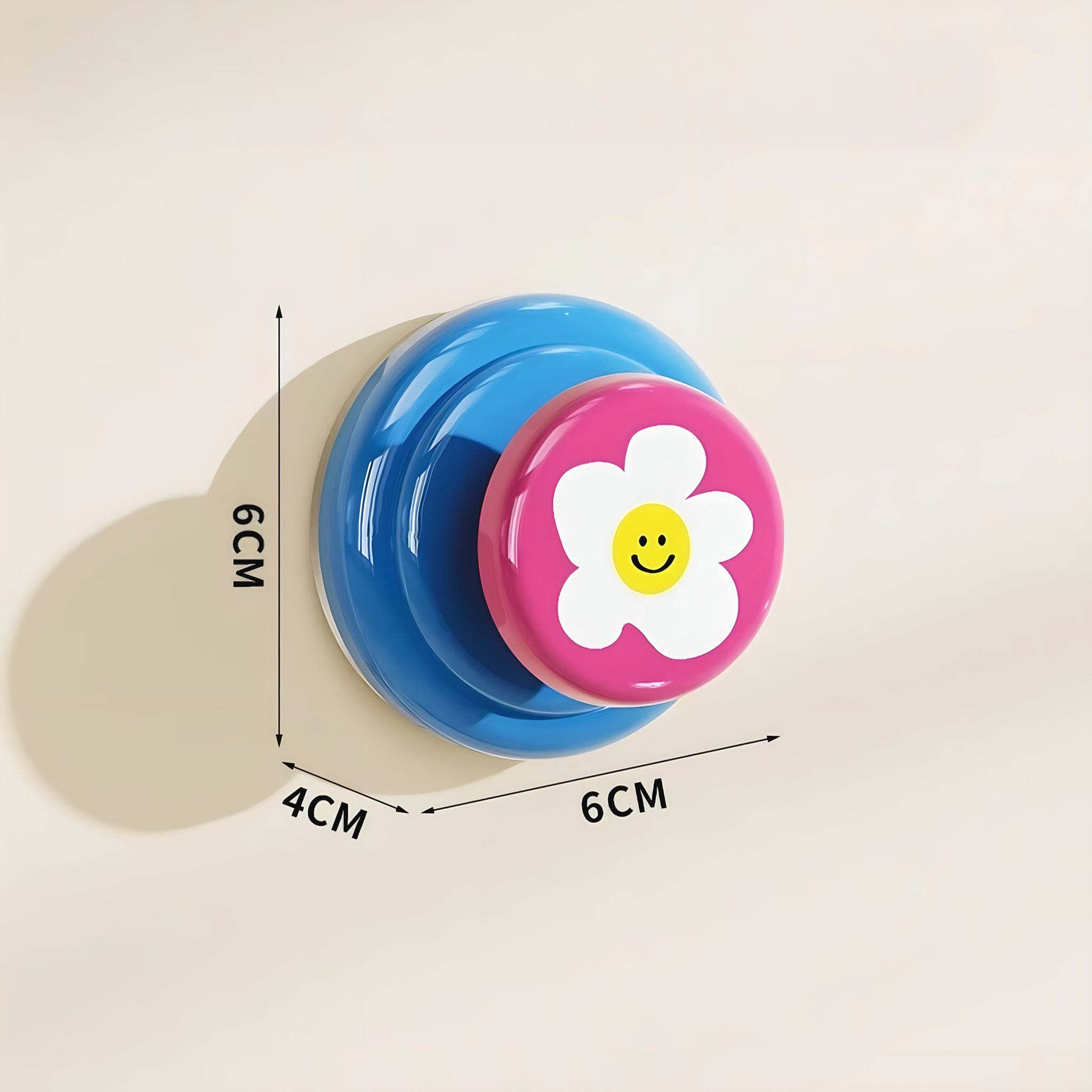 Colorful illustration suction cup hook