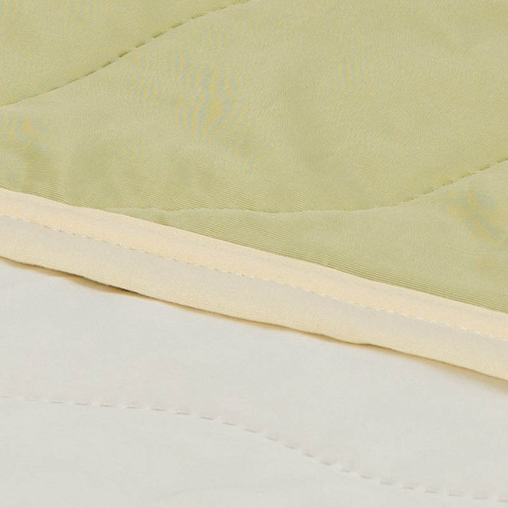 Double Color Cool Quilt Green Custard