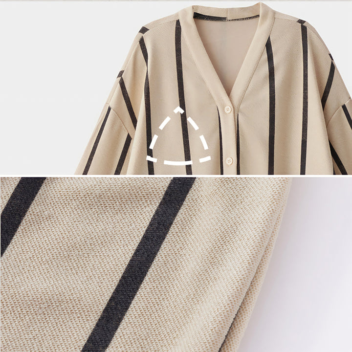 ストライプフリンジパジャマ