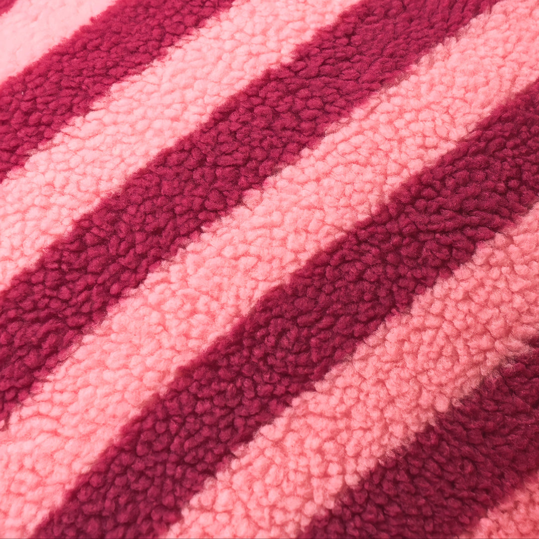 カラフルフリースストライプシングルソファ