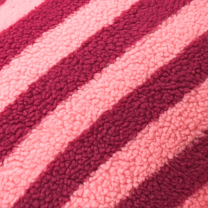 カラフルフリースストライプシングルソファ