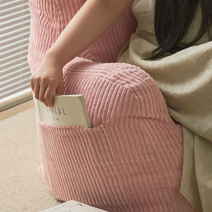 コーデュロイビーズミニソファ