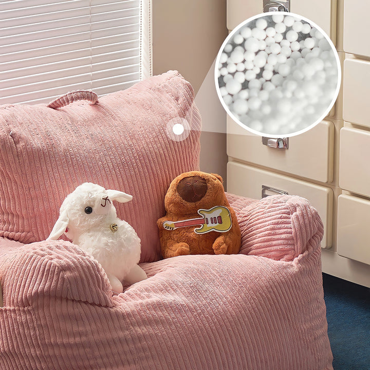 コーデュロイビーズミニソファ