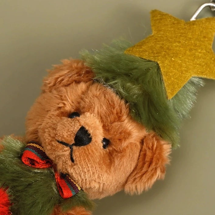 クリスマスツリーテディベアキーホルダー kocol
