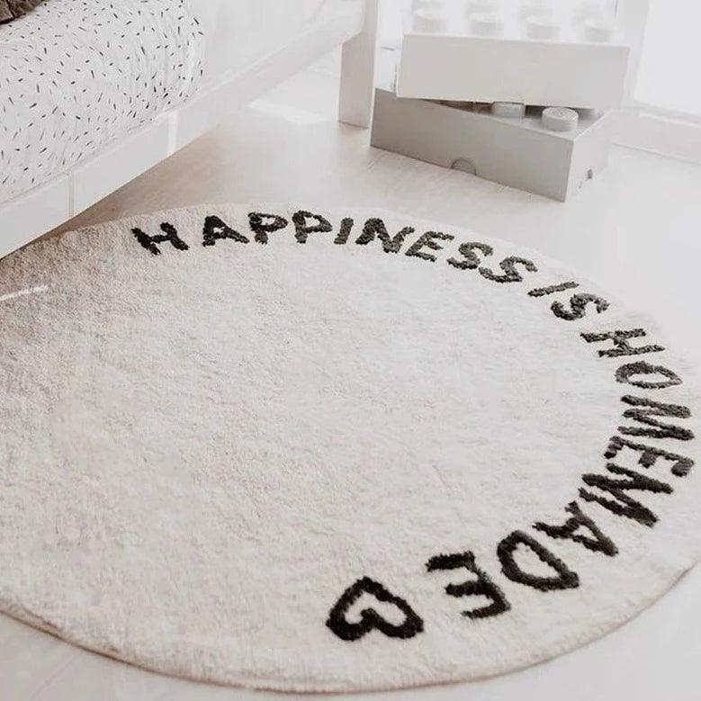 北欧スタイルの寝室 子供部屋 ラウンドカーペット / Scandinavian style bedroom children's room round carpet - kocol