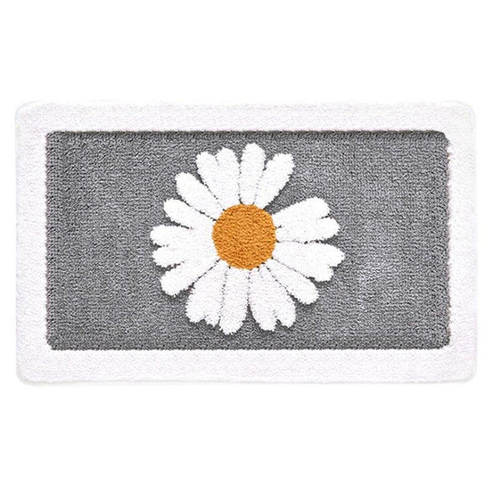 花柄吸収バスマット デイジー柄 / Floral absorbent bath mat daisy pattern - kocol