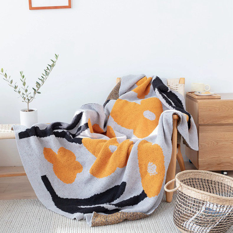 花柄ブランケット kocol