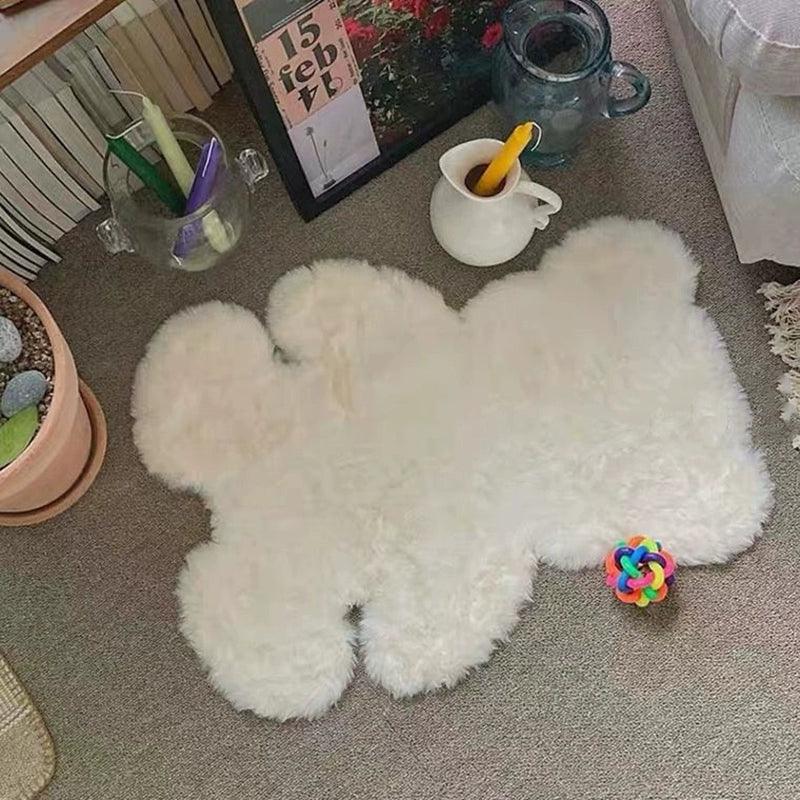 くまシルエットラグマット カーペット ベッドサイド 子供部屋 フロアマット / Bear Silhouette Area Rug Carpet Bedside Children's Room Floor Mat - kocol