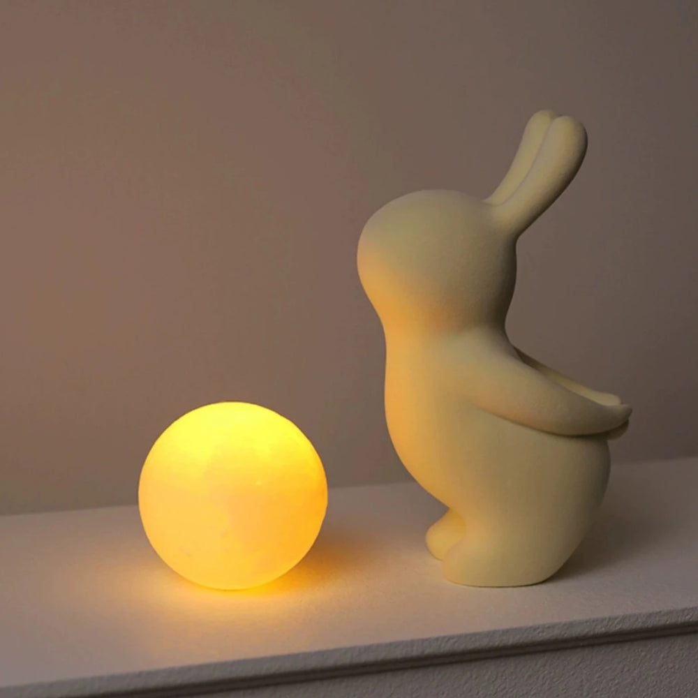 うさぎ ムーン ベッドサイドランプ / Rabbit moon bedside lamp - kocol