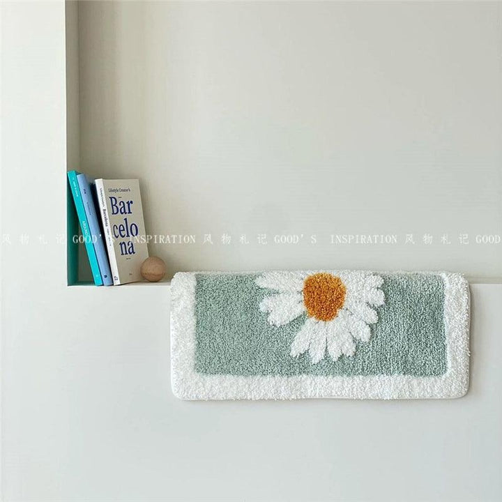 花柄吸収バスマット デイジー柄 / Floral absorbent bath mat daisy pattern - kocol