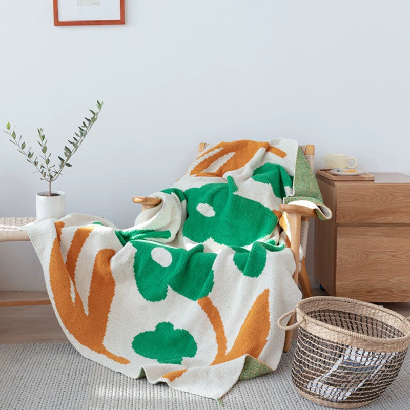 花柄ブランケット kocol